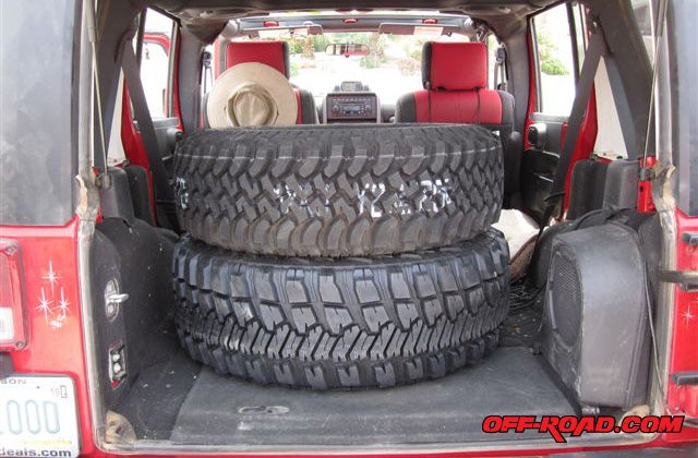 jeep wrangler 32 inch tires. the OEM BFG 32-inch tires.
