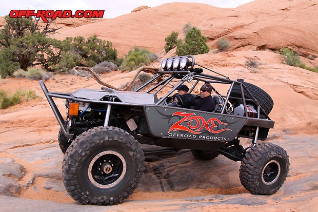 Toyota Rock Buggy on Poison Spider in Moab, Utah.