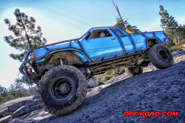 Toyota Pickup on the Rubicon Trail.