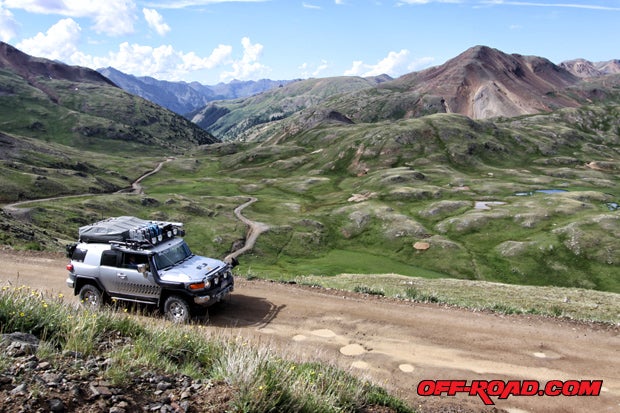 The famous Alpine Loop in southwest Colorado offers a historic journey through one of the most beautiful regions of the United States. David Wiltgen and his expedition-ready rig enjoy the landscape.