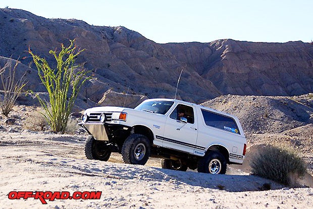 Shane Casad in his ultra-cool Ford Bronco enjoying a day out in Anza-Borrego.