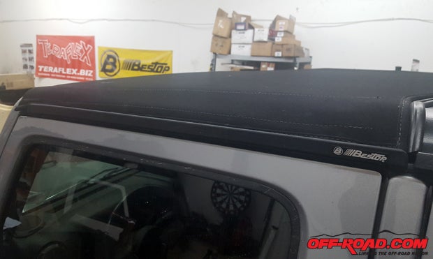 The Bestop Sunrider for Hardtop replaces the two front panels on the Wrangler JKs three-piece hardtop to offer essentially a sunroof option for those who want to retain the vast majority of their hardtop. 
