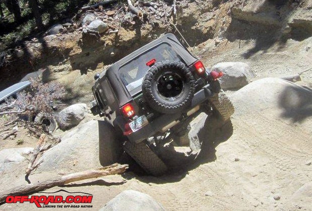 Heres one of the Rubicon Trails obstacles that played havoc with the JKs driveshafts.