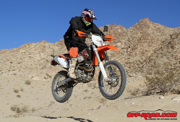 The KTM 500 EXC could be crudely labeled as a dirt bike with plates, but that would be selling the dual-sport bike a little short.