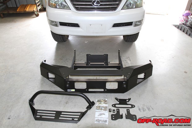 The Metal Tech 4x4 Goblin front bumper for the Lexus GX 470 is not only sharp looking, but it also doesnt require any cutting or welding.