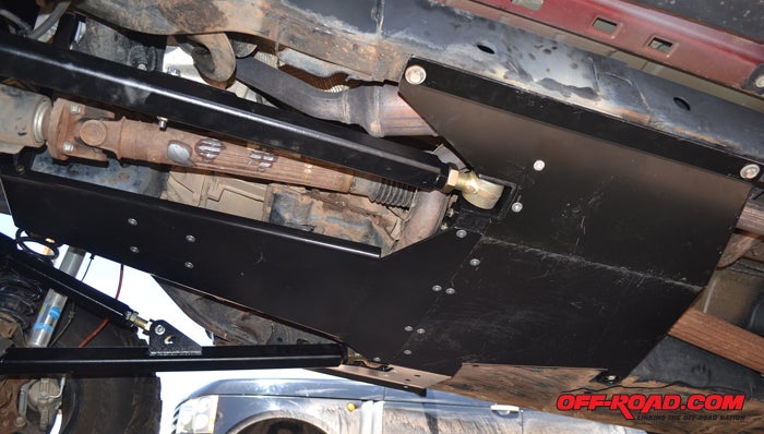The skid plates from Clayton install cleanly and offer great protection.