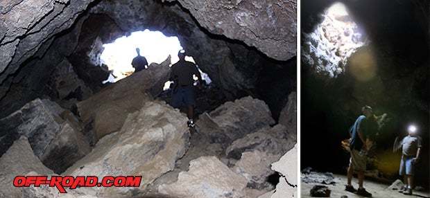 Bring a good flashlight and mind your head, as the ceiling closes down sharply at the entrance to the Lava Tube.