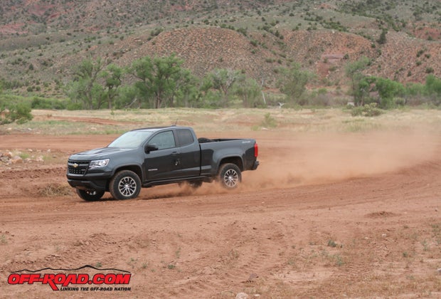 The ZR2 felt right at home on the Baja-style course at Gateway Canyons.
