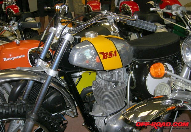 Even bad bikes were on display, like this 441 BSA Victor.