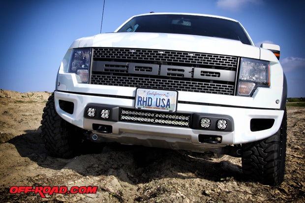 A complete arsenal of Baja Designs LED lighting was added, including four Squadron (4,300 lumens each) and two 20-inch Stealth LED bars (14,000 lumens).