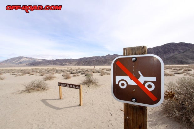 Please respect the trails in Death Valley. Tread Lightly to ensure our kids and generations to come can explore this mystical place someday. We don’t want to see anymore of these signs pop up.