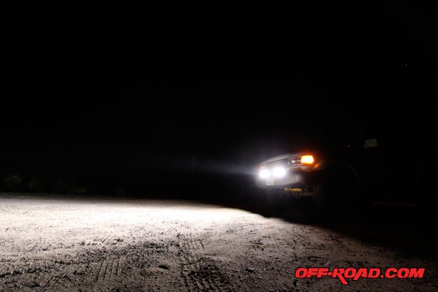 We cant believe how much light these little LEDs give off. They really pack a punch with no sharp cut-offs or hot spots. They will make your off-road rig glow!