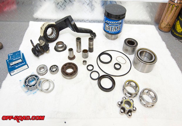 ATV bearings and seals can be found in many places on your vehicle.