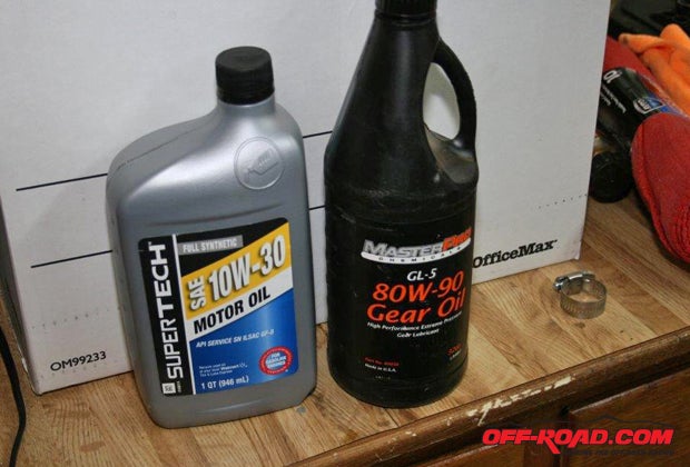 Change the engine oil, gear lube in the differentials and transmission (if a manual), and ATF, and if you feel energetic, change the fluid in the transfer case, too. Make sure you have a shop manual so you know what viscosity lube to use in each device.