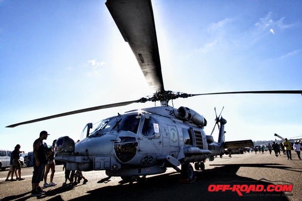 U.S. Navy Sikorsky SH-60B Seahawk helicopter on display during Coronado Speed Festival in San Diego, CA.