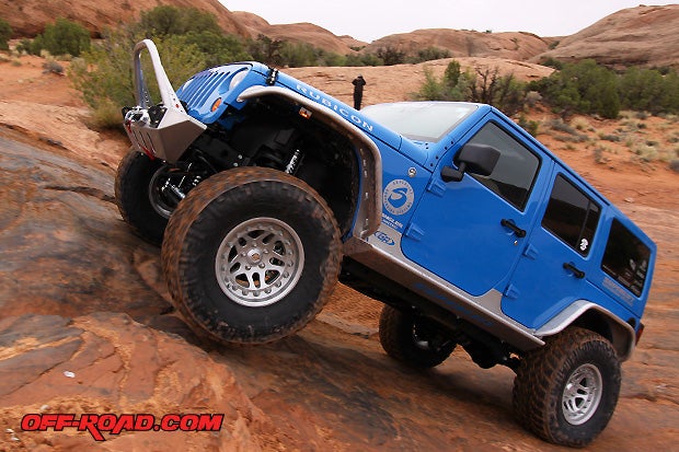 Superlift brought out its new 2012 Jeep Wrangler JK running the latest 4-inch Suspension Kit with Fox Shox.