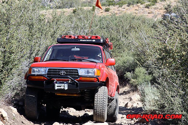 Tom Severin from Badlands Off Road Adventures in his Toyota FZJ80 Land Cruiser.