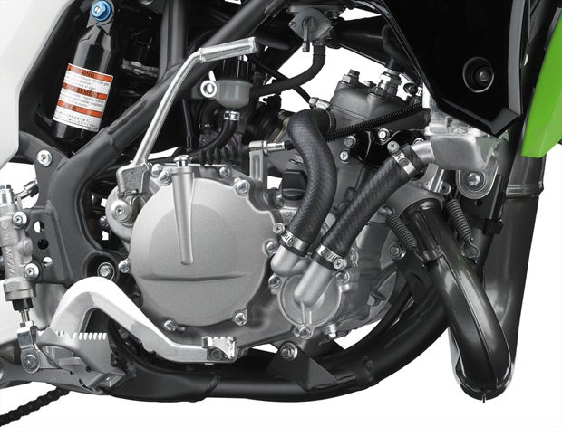 The KX100's engine gets a 17 percent power increase compared to last year's model. 