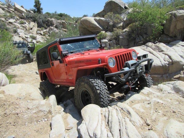 This grade 7 trail outside of Kingman, Arizona, is indicative of the trails on which we use this Jeep.