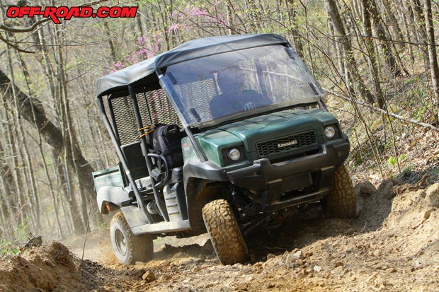 Kawasaki brought along an all-new vehicle for the ride, the Mule 610 4x4. 