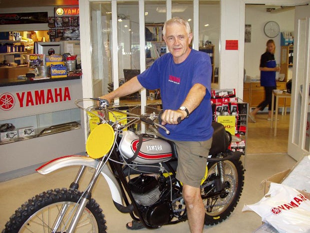 Here's Ake in his Yamaha dealership in Sweden.