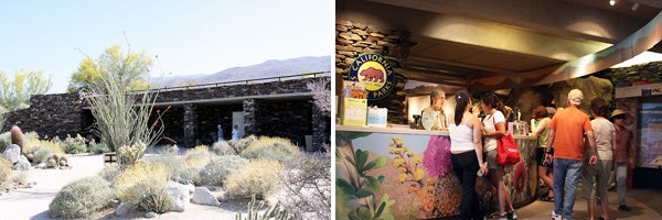 The visitor center at Anza-Borrego State Park offers a cool underground stop during warm days. 