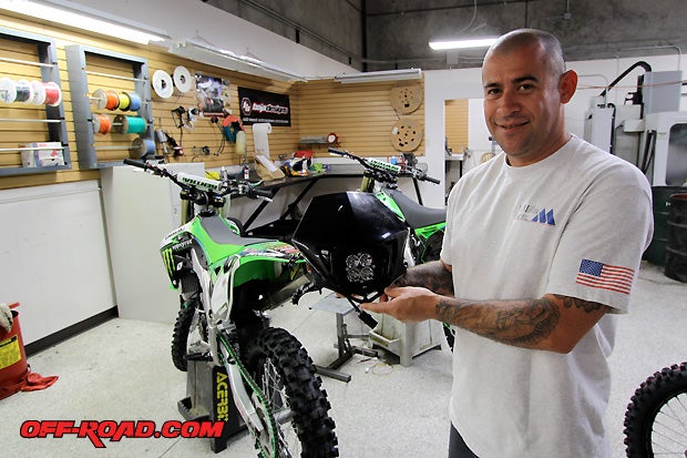 We recently took a tour of Baja Designs with Diego Land, Motorcycle Sales Manager. We learned that they are working on a line of LED lights for dirt bikes, including the new Kawasaki KX 450F and KTM EXC models. Be on the look out for the Baja Designs Squadron!