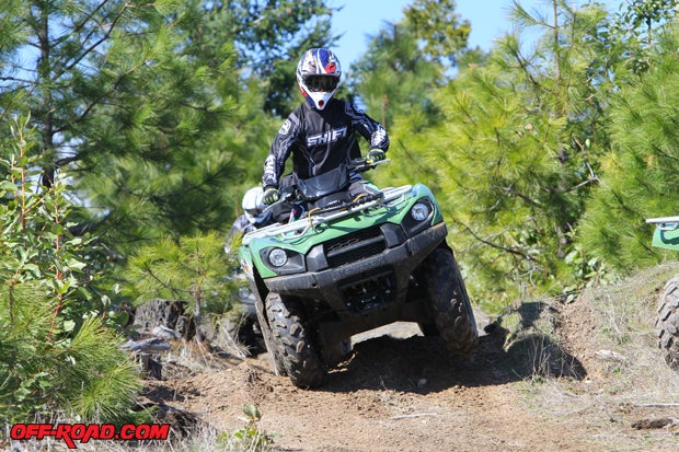 The new power steering certainly made the 750 more capable on the trail. 