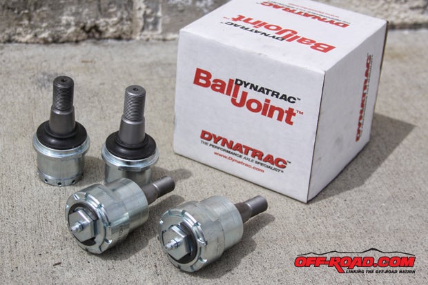Dynatrac Pro Steer Ball Joints are stronger than OE ball joints, and they are also serviceable and rebuildable. 