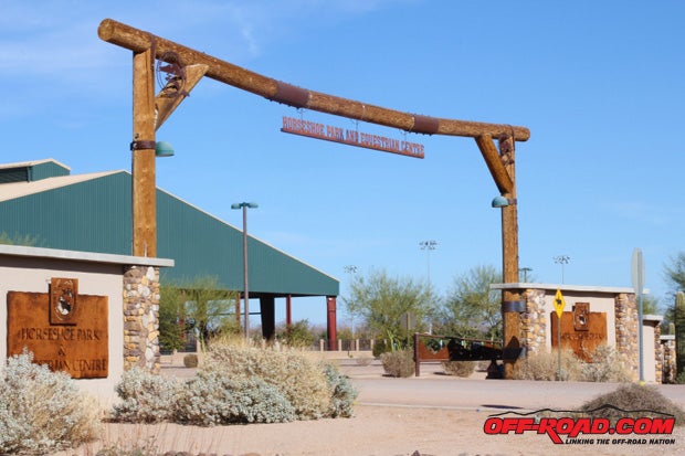 You are greeted by this big structure at the entrance to Queen Creek. Right away you know this is no ordinary facility.