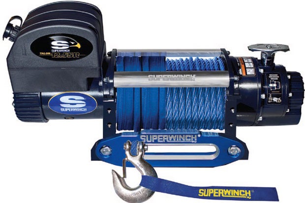 Superwinch Talon, claimed to be the Industries best truly sealed vehicle recovery winch assembly.  All seals, from motor, 2-stage planetary, 2-stage spur gearbox and solenoid meet IP67 standard (military spec for keeping out water, mud, snow and dust).