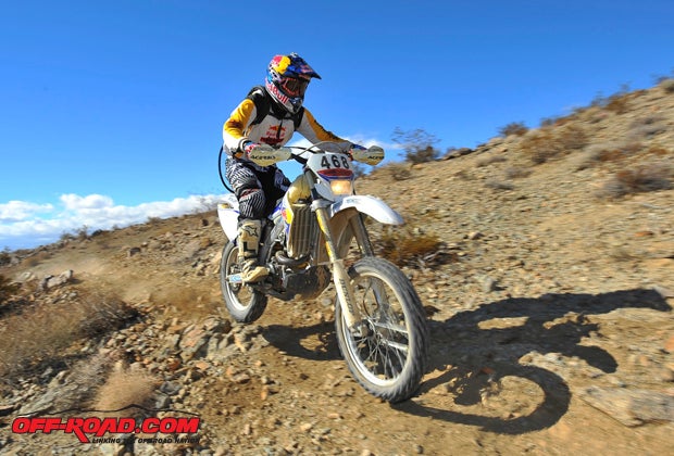 Riding a comparatively plain-Jane CRF450X with plenty of time on it, Kendall Norman nonetheless pushed it to winning speed--just like old times. At this point, he lacks the backing to do the rest of the series so it might be a while before we see him again.