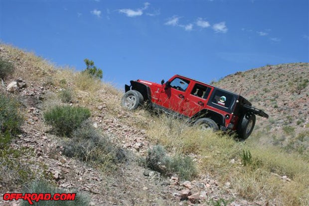 Once the new gears were broken in, we took the JK out for some hill climbing tests of the new gears.