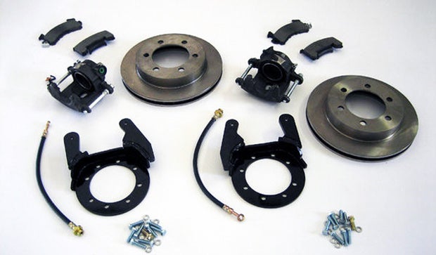 Toyota Disk Brake Conversion Kit using 6 Lug GM Rotors & Calipers