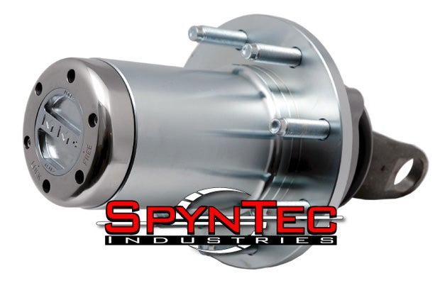 The new Shorty SpynTec hub for 2000-13 Dodge Ram 2500 and 3500 trucks are 1.25 inches shorter than their original Dodge hubs. These are a nice option if you run a stock or positive offset wheel. The shorter hub is less prone to stick outside the wheel/tire, keeping the heavy-duty manual wheel lock out of harms way.