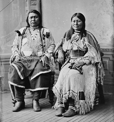Chief Ouray and Chipeta. Chief Ouray was acknowledged by the United States government as the chief of the Ute people (photo WikiCommons).
