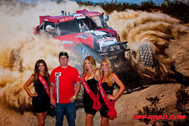 Mikey Childress hanging with the Mint Girls.