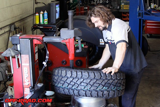 Jason Smith, shop manager at ORW Escondido, helped us out with the mounting, balancing and installation of our Cooper Discover S/T Maxx tires. They required less than 3 ounces to get a static and dynamic balance, which is impressive.