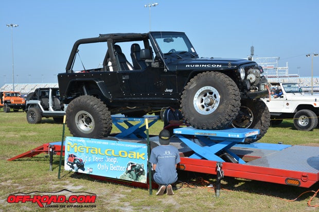 A trailer equipped with scissor jacks was a great way to kill time and check the articulation of your rigs suspension.
