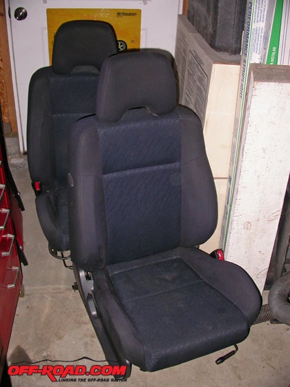 Seats are remarkably easy to shop for. Are they clean? Smell okay? Bent brackets from sitting on the floor? Flaws in buckets are going to be obvious.