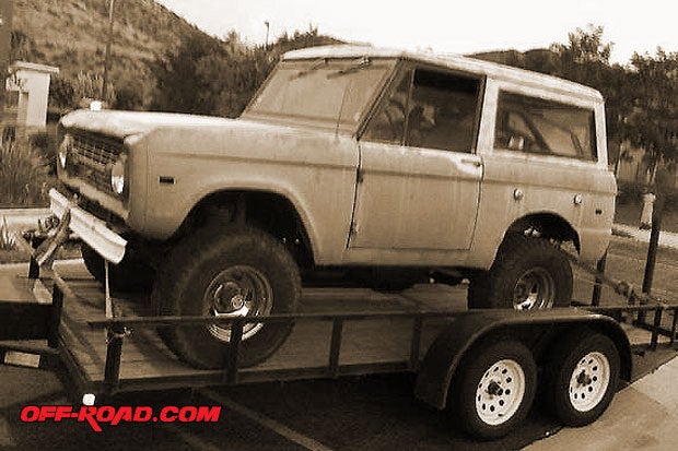 Project Trail Bronco coming to its new home.