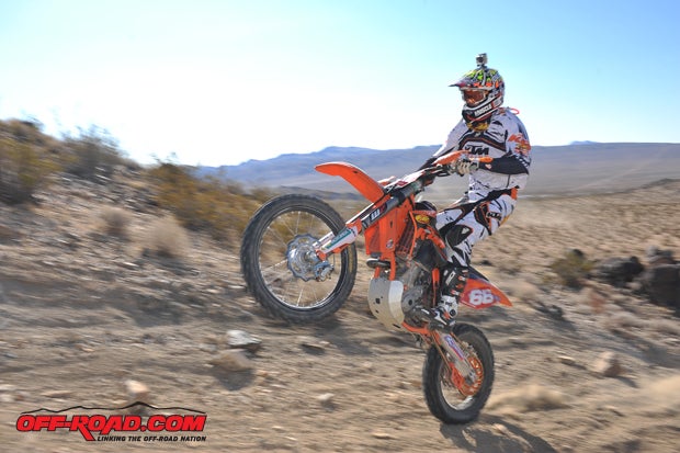 Kurt Caselli trailed off the start, but after that, he said sayonara as he won going away. Two rounds and two wins is a good way to start the hare & hound season.