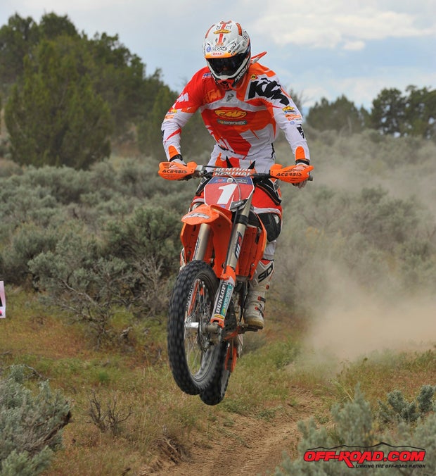 Kurt Caselli chased Ivan Ramirez for most of the race but led when it counted, racking up his fifth consecutive series triumph.