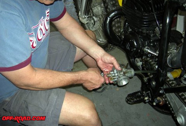Once the carb was jetted properly, the bike then was able to start easily.