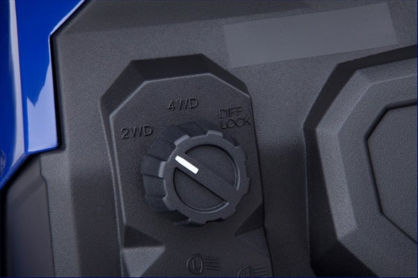 Switching from 2WD to 4x4 is a simple as turning a knob. 