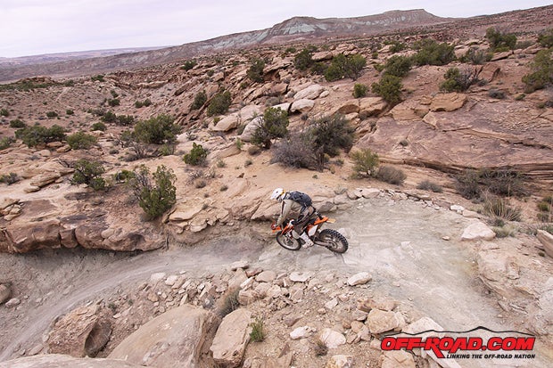 As Dual Sport Utahs Jim Ryan notes, Moab is like the wild wild west. Its an apt description, as there are miles upon miles of open wilderness. Its important to be prepared for such a ride with maps, water and snacks, as getting just a few miles away from basecamp and its easy to get lost.