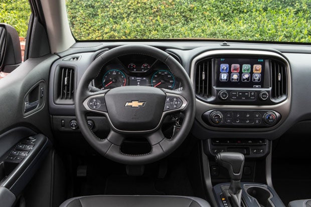 The 2015 Chevy Colorado is designed to provide truck capability, but it still features a level of refinement and modern infotainment with its new touch-screen display. 