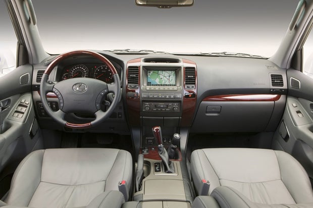 The GX 470 has a luxurious interior that seems a little too fancy for off-roading, but since prices on GXs are coming down in the used market the SUV makes for a decent off-road trail rig platform.