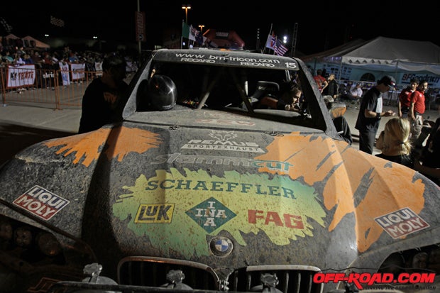 In spite of the toll the Baja 1000 course took on the Trophy Truck team, #15 crossed the finish line in La Paz to complete the 1100-mile journey  the trucks biggest test to date. 
