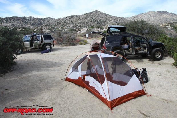 After leaving Expo, we made a beeline for Anza-Borrego Desert State Park. Anza-Borrego offers open camping and also features several developed campground. This is the Culp Valley Campground, located right off of Highway S-22s Montezuma Grade section. The boulder-strewn surroundings and uncrowded campsites were a welcome change from the hustle and bustle of the previous two days.